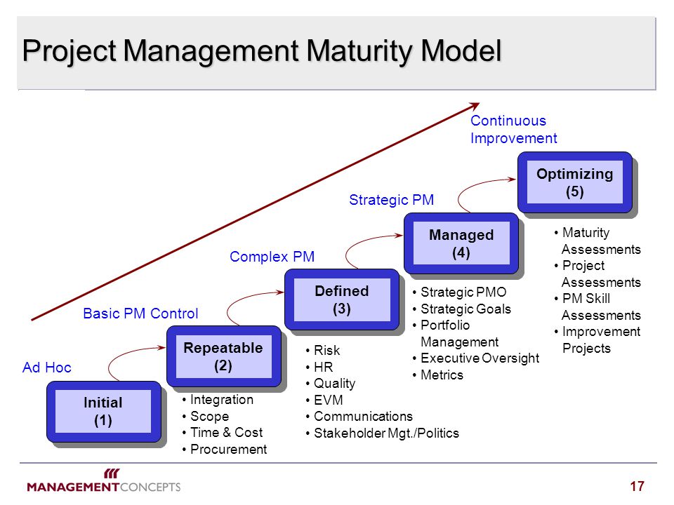 Cmmi maturity model for project management